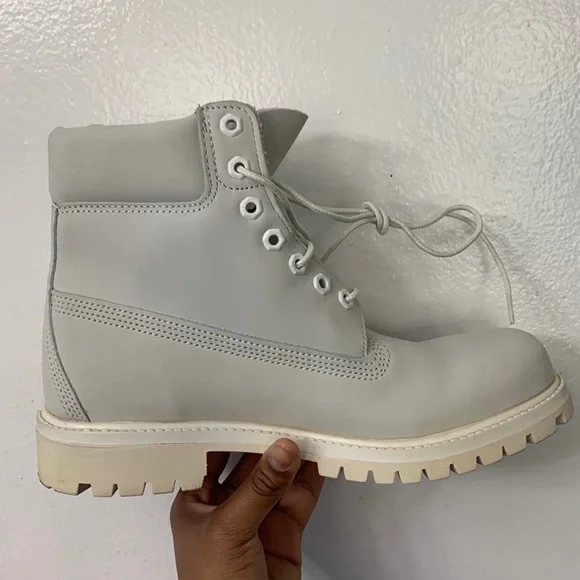 Timberland White boots ×2 white-leather-timberland-boots